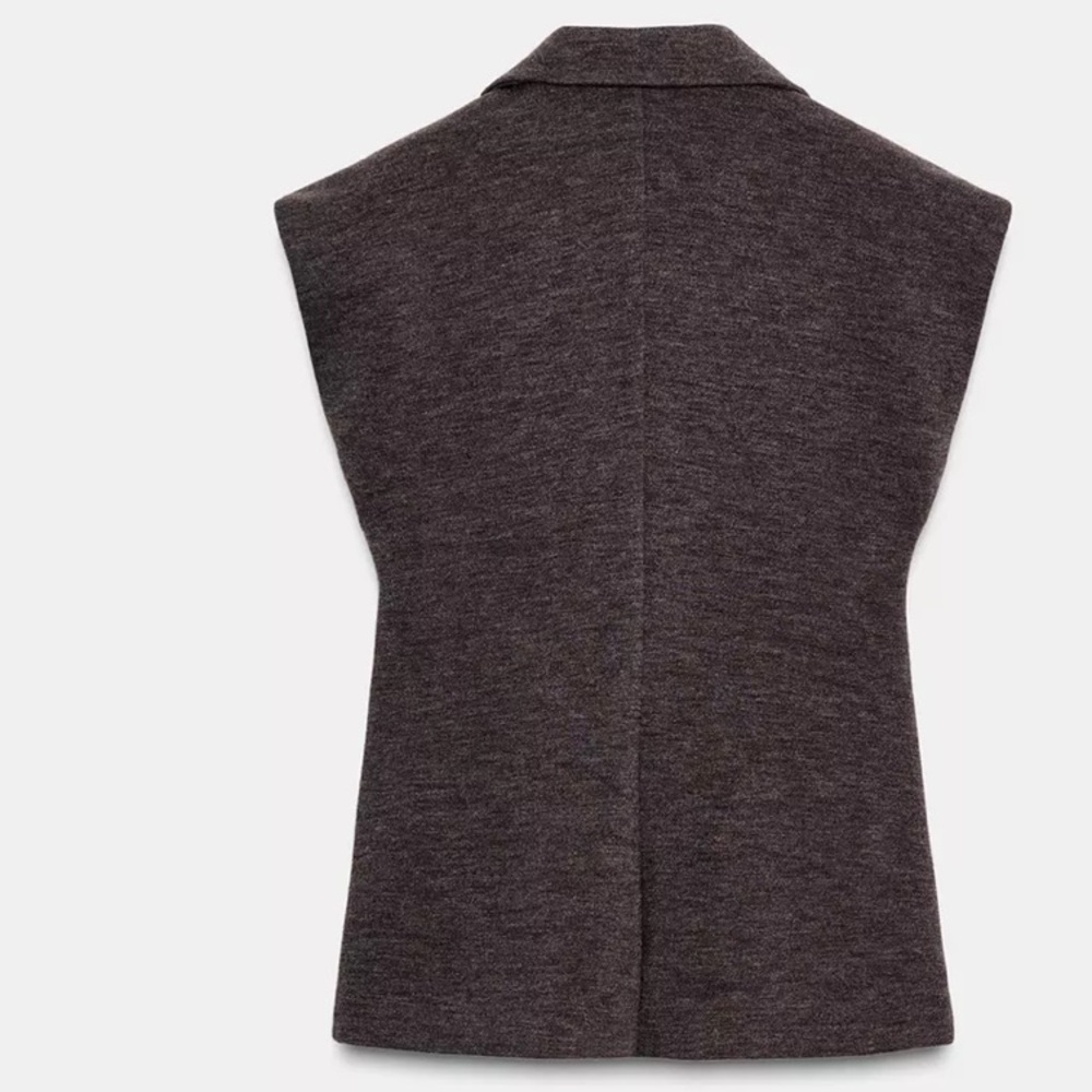 Zara Dark Brown Boot-Cut Knit Pants - Picture 7 of 11
